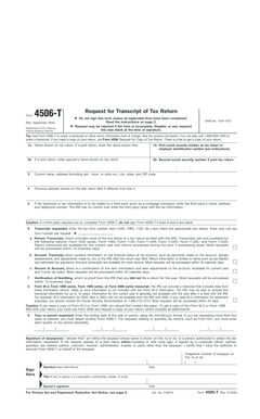 IRS Form 4506-T