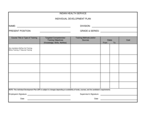 Individual Development Plan