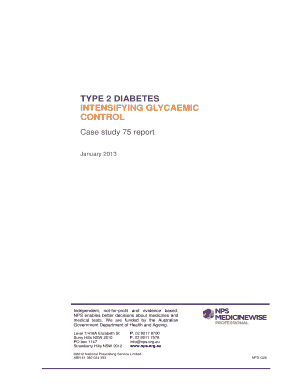 Type 2 Diabetes Intensifying Glycaemic Control Case Study