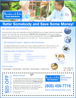 Pest Control Referral Program