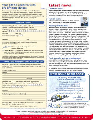React Charity Donation Form