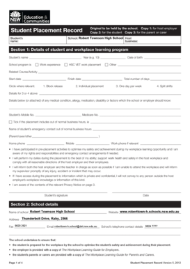 Student Placement Record