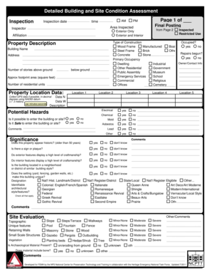 Detailed Building and Site Condition Assessment