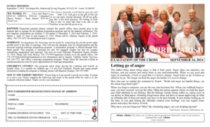 SUNDAY OFFERING September 7, 2014 Envelopes/Pre-Authorized Giving Program $15,625 - holyspiritsaskatoon ca%2fsites%2fholyspiritsaskatoon