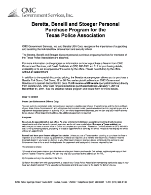 Texas Police Association Firearm Purchase Program