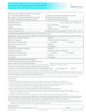 Formulario de inscripción: Solicitud del Paciente