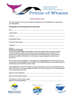 Talent Release Form