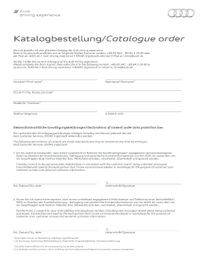 Katalogbestellung