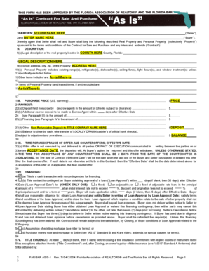 Florida Real Estate Purchase Agreement