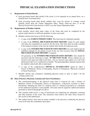 South Dakota High School Physical Exam Form