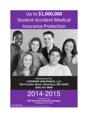 Student Accident Medical Insurance Form