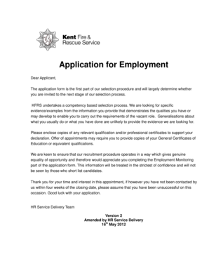 Application for Employment