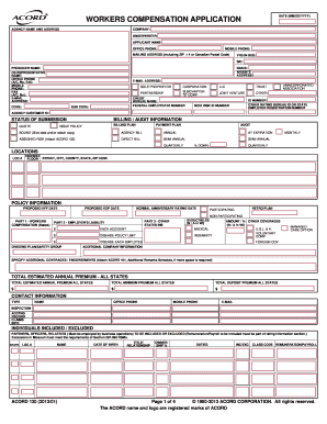 Wcrb app - WORKERS COMPENSATION APPLICATION - SAIF Corporation