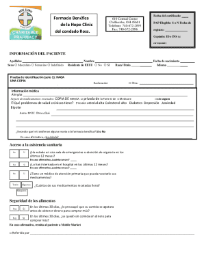 Charitable pharmacy of hope clinic of ross county, inc.