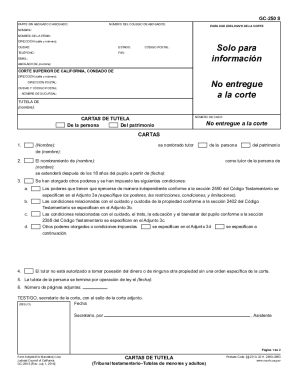 Gc-250 s. judicial council forms