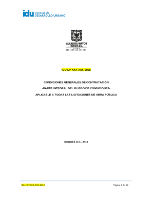 Condiciones generales de contratacin