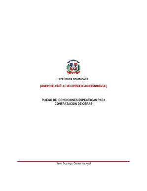 Pliego de condiciones especficas para contratacin de ...
