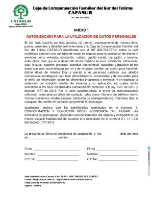 Aviso de privacidad y autorizacin para uso de ...