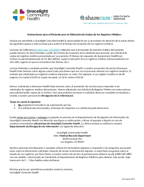 Instrucciones para el paciente para la ...