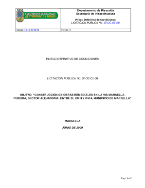Pliego definitivo de condiciones licitacin pblica no. se ...