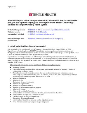 Consentimiento para divulgar informacin de salud ...