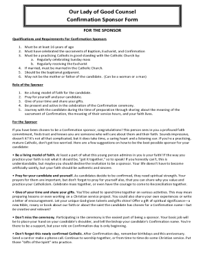 Our lady of good counsel confirmation sponsor form