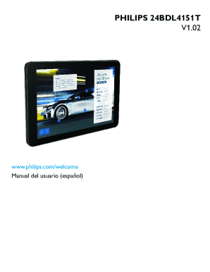 24bdl4151t/00 philips multi-touch display