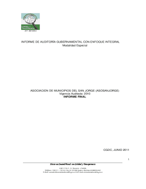 Informe final hospital san jorge de ayapel