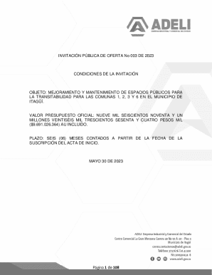 Condiciones de la invitacin
