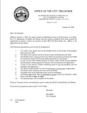 2024 City Real Estate Tax Rebate Application