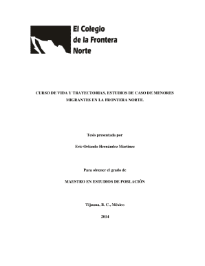 Curso de vida y trayectorias. estudios de caso de menores