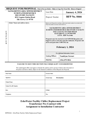 request for proposal - sacramento area sewer district