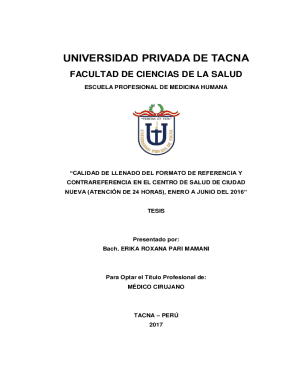Calidad de llenado del formato de referencia y ...