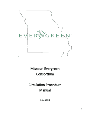 Missouri Evergreen Consortium Circulation Procedure Manual