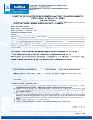 Solicitud de renovacin de registro sanitario para ...