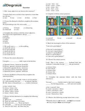 2. How many adjectives are there in thissentence? "I need ...