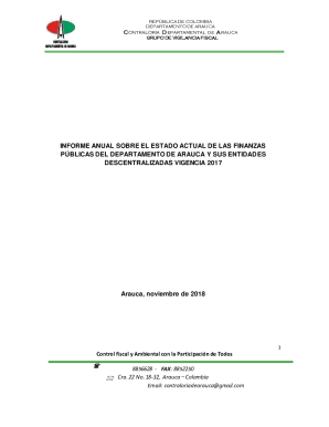 Informe anual sobre el estado actual de las ...