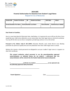 2024-2025 parental authorization for deviation from ...