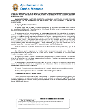 Pliego de condiciones que ha de regir la concesin del uso ...