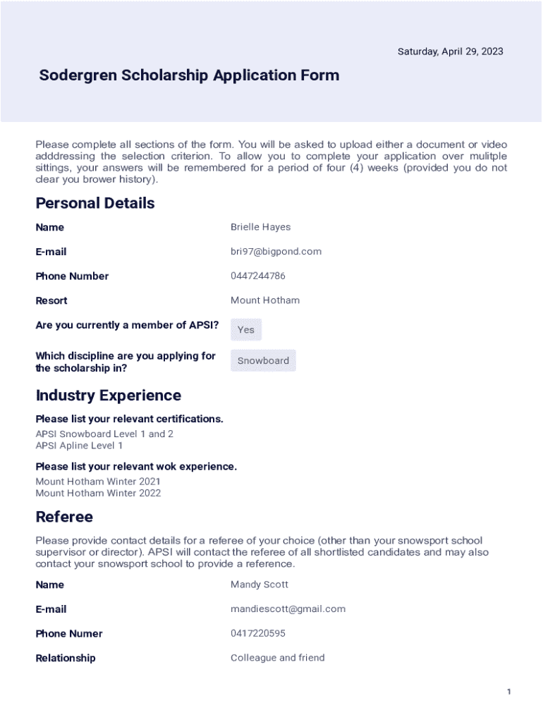 Form preview