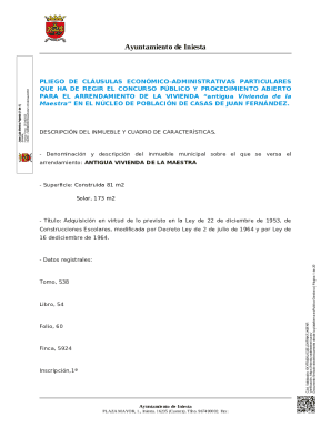Pliego que regula el arrendamiento de las viviendas - hacienda