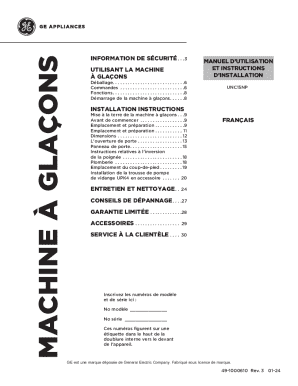User manual &amp; care for unc15nprii - ge kitchen appliances