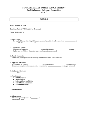English learner advisory committee (elac/delac)
