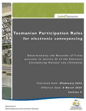 Tasmanian Participation RulesVersion 6