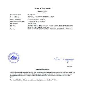 Fortescue and Ors v Element Zero Pty Ltd and Ors