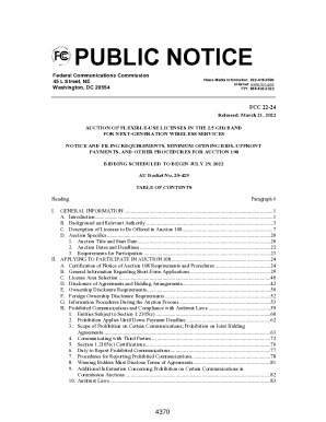 Auction 110: 3.45 GHz Service