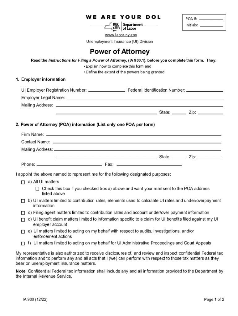 new york power attorney form Preview on Page 1