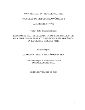 Estudio de factibilidad de la implementacin de una empresa ...
