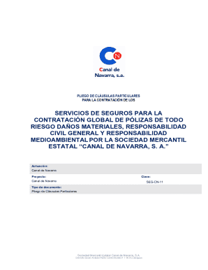 Servicios de seguros para la contratacin global de plizas ...