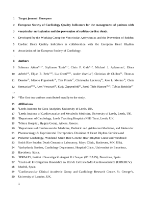 European Society of Cardiology quality indicators for the ...